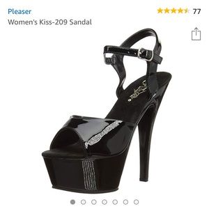 Pleasers Black Heels